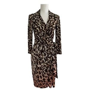 Maggy London Petites Leopard Print Wrap Dress‎